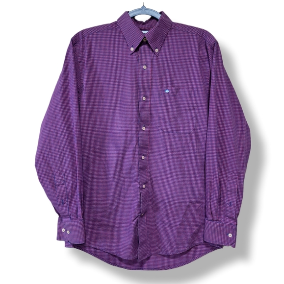 Southern Tide Button Down Long Sleeve Shirt, Plaid Pink Blue Men's Small - Picture 1 of 11